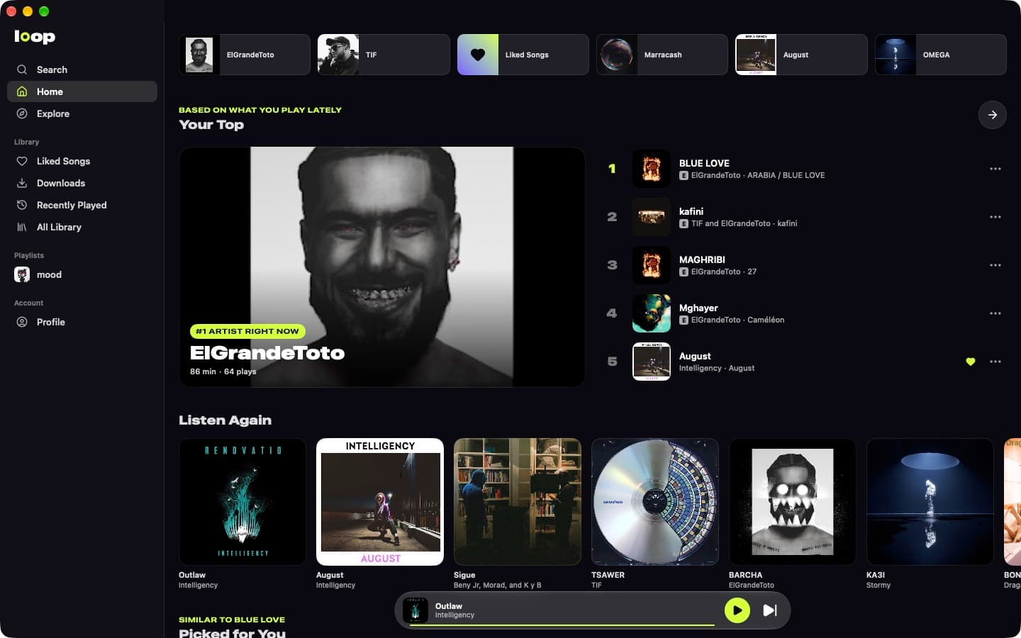 Same music, every screen.